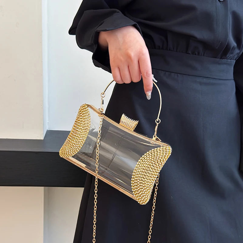 Sac transparent pour femmes avec bandoulière .